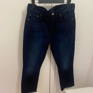 Mother high rise crop jean